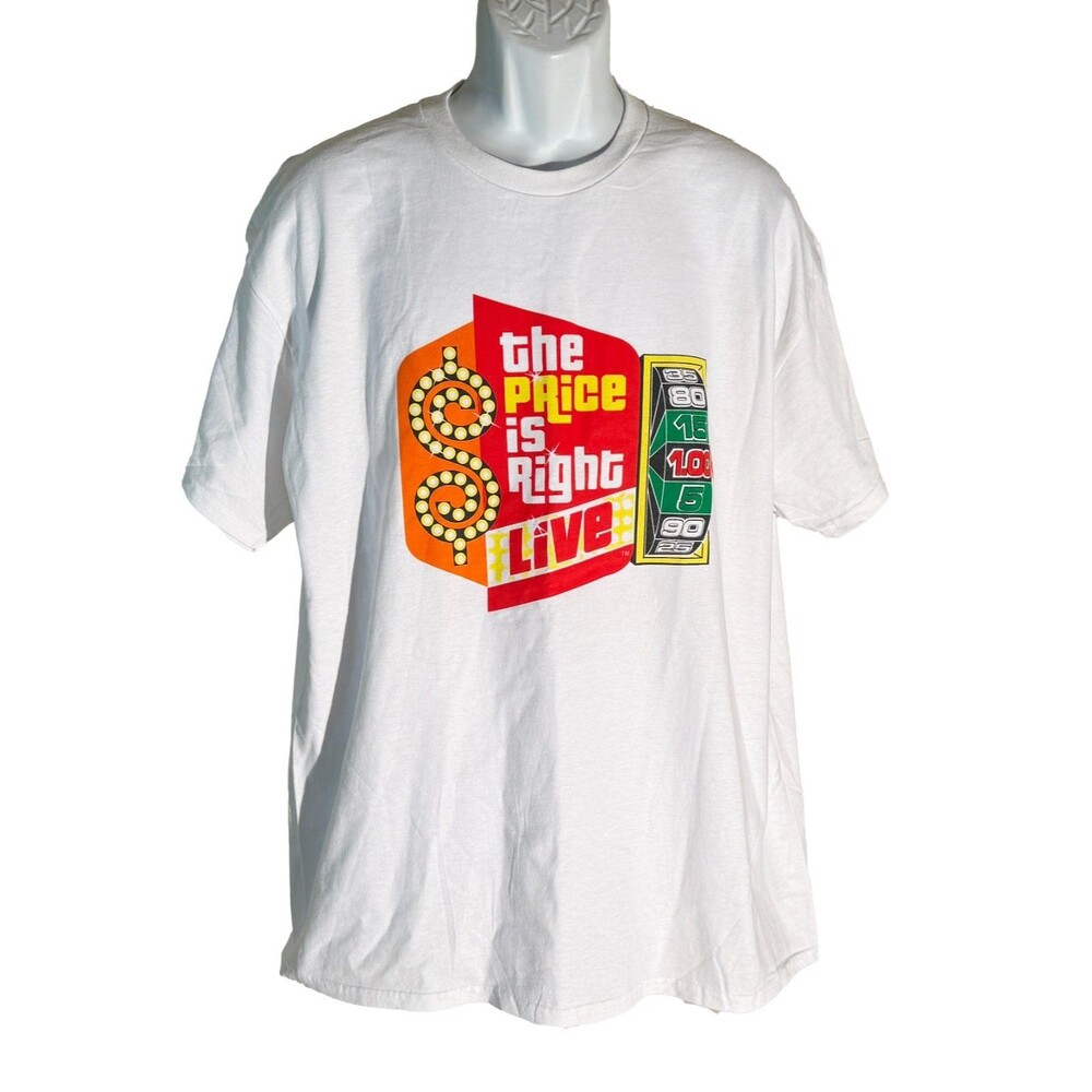 THE PRICE IS RIGHT LIVE Short Sleeve White T-Shirt XL‎